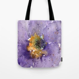Purple Poppy Tote Bag