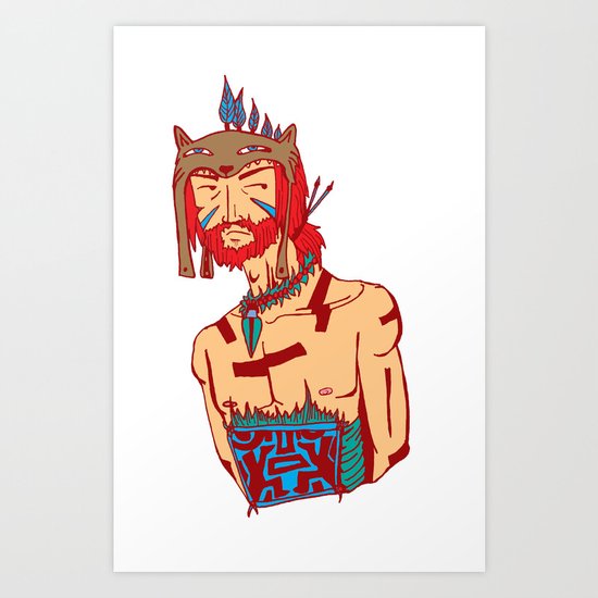 Tribal Man Art Print