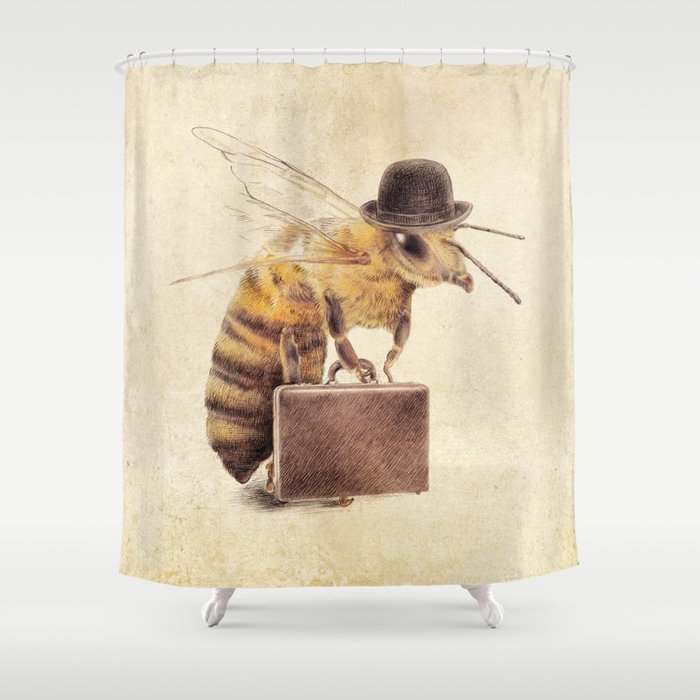 Worker Bee Shower Curtain