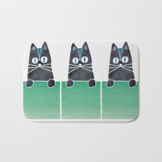 Cats in Boxes Bath Mat