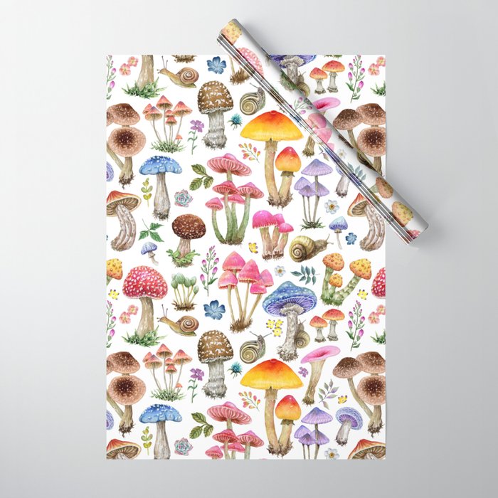 Watercolor Mushroom #2 Wrapping Paper