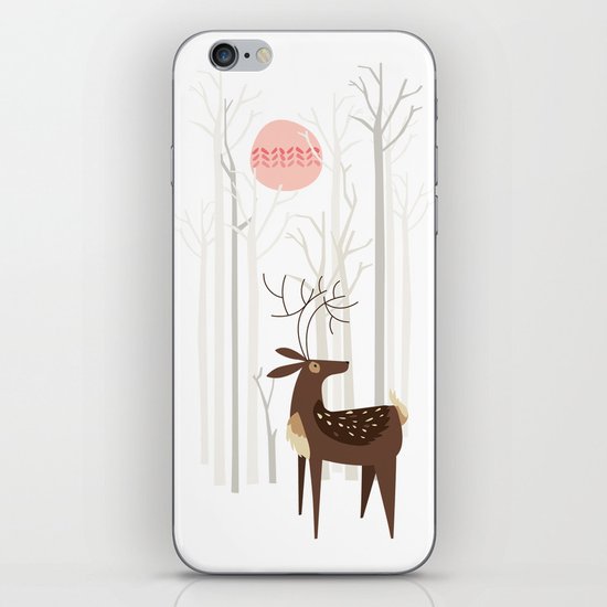 Reindeer of the Silver Wood iPhone Skin