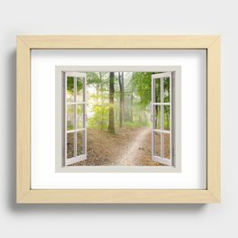Window Tapestries Style Recessed Framed Print