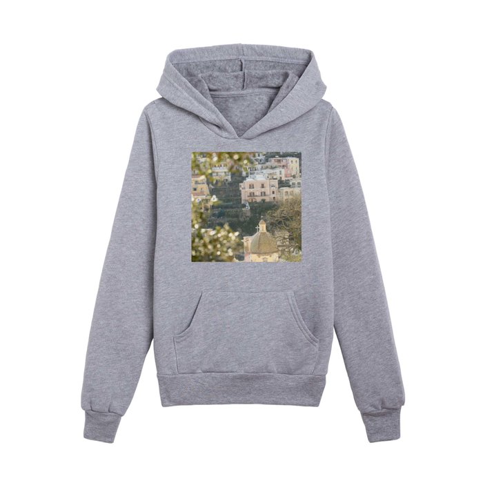 Positano Dome Beauty #1 #travel #wall #art #society6 Kids Pullover Hoodie