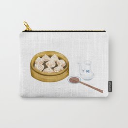 Dim Sum | XiaoLongBao | 小笼包 Carry-All Pouch | Pork, Buns, Baozi, Asian, Steamed, Vinegar, Chopsticks, Dumpling, Dim Sum, Illustration 