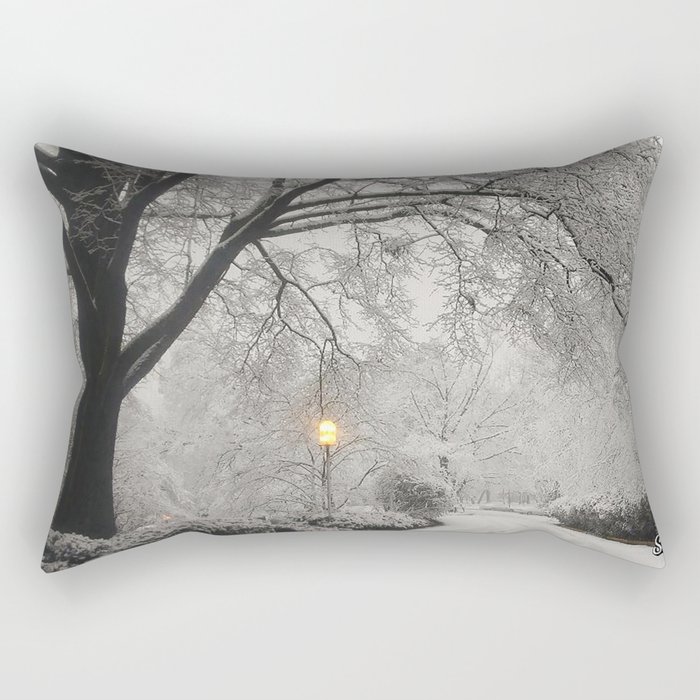 Winter Scene Rectangular Pillow