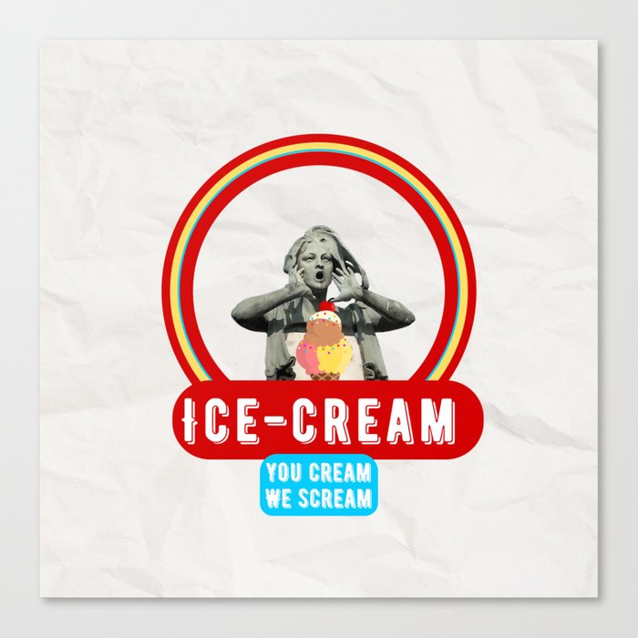 Ice cream classic  Canvas Print