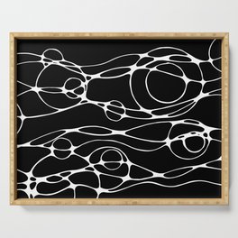 Abstract Bubbles & Suds Serving Tray