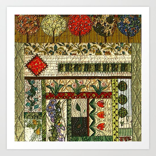 Growing a garden Art Print