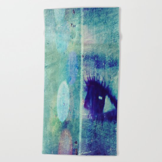 The Glaring Sea Beach Towel