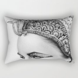 Elizabeth Taylor Cleopatra Portrait Rectangular Pillow