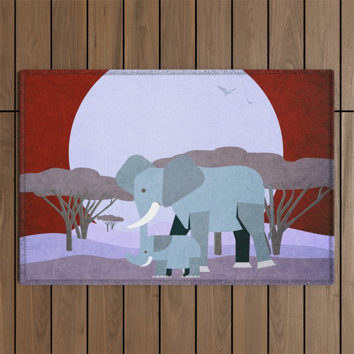 Save the wildlife 3 Outdoor Rug