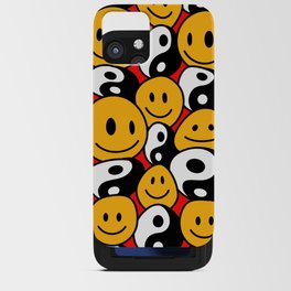 Yin Yang Smiley Emoticon 90s iPhone Card Case