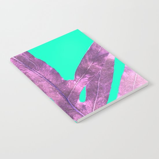 Lavender Fern on Mint Green Winter Wonderland Notebook