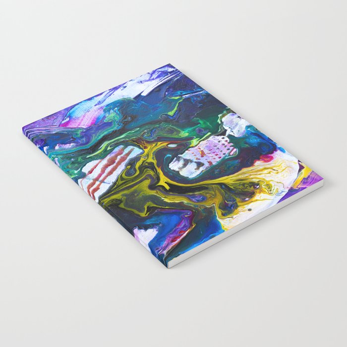 Colorful Abstract Pour Notebook