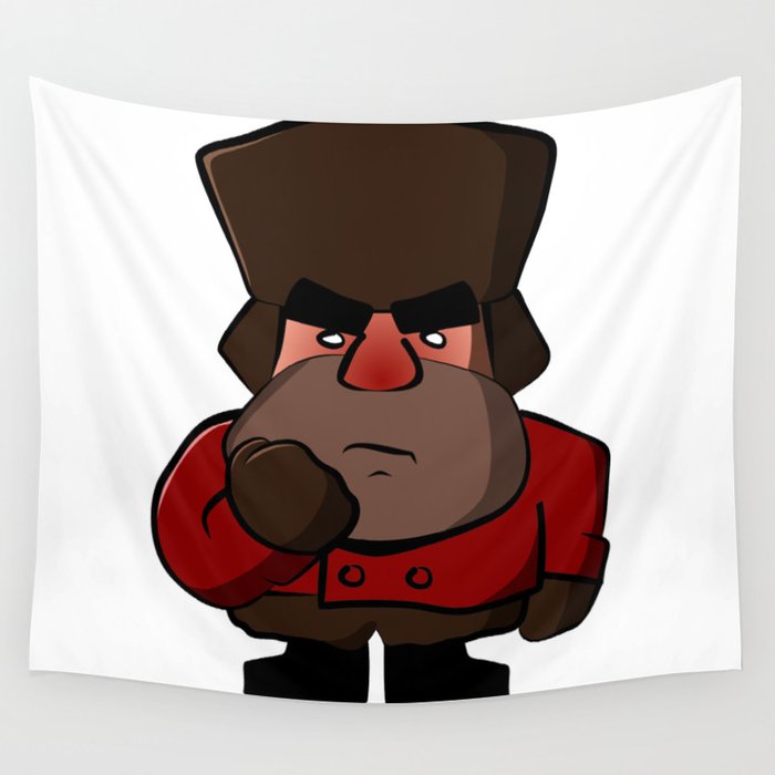 Angry Russian Wall Tapestry