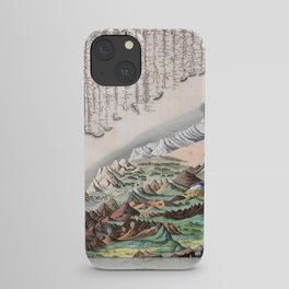 Rivers and Mountains of the World (1829) iPhone Case