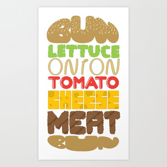 BURGER Art Print