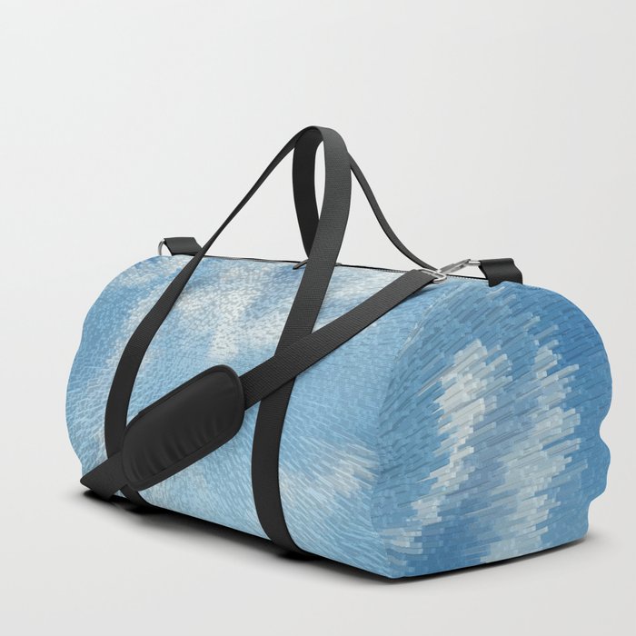 Baby blue sky pixel art Duffle Bag
