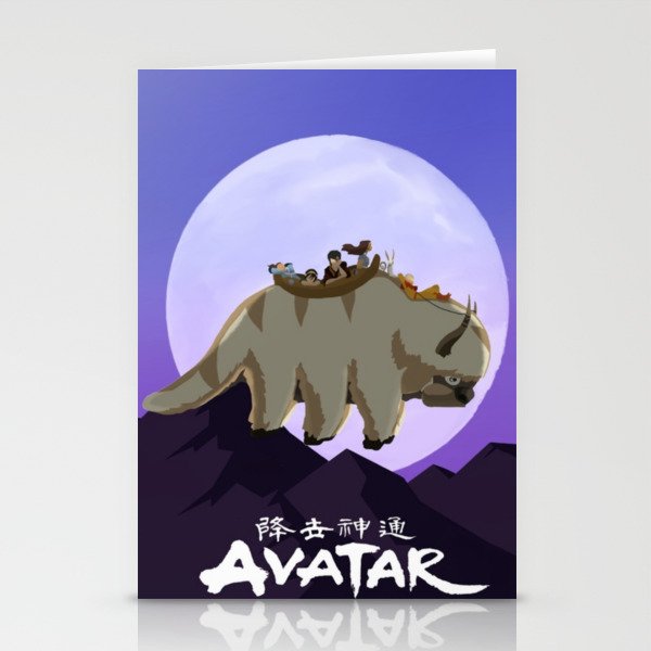 Team Avatar on Appa Stationery Cards