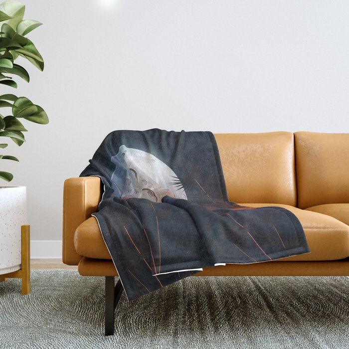 The Moon Throw Blanket