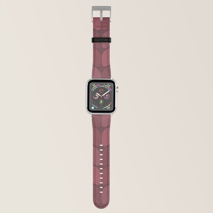 Burgundy apple shop watch band
