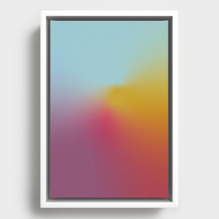 Abstract Gradient No. 10 Framed Canvas