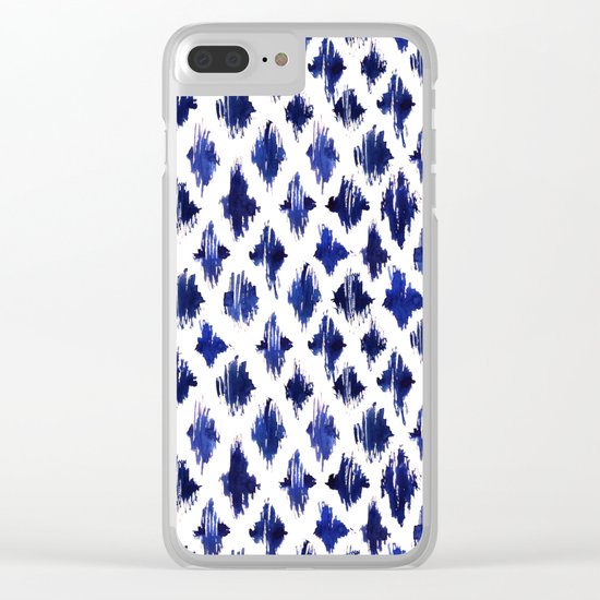Shaking ultramarine Clear iPhone Case