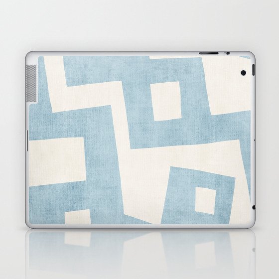 Light Blue Modern Abstract Nordic Simple Laptop & iPad Skin