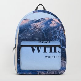 Visit Whistler Backpack | Retro, Explore, Nature, Blackcomb, World, Vancouver, Ski, Graphicdesign, Canada, Britishcolumbia 