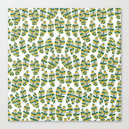 Banana Gold Leaves Canvas Print