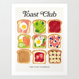The Toast Club: Brunch Art Art Print
