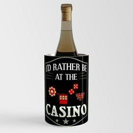 Casino Slot Machine Game Chips Card Player Wine Chiller