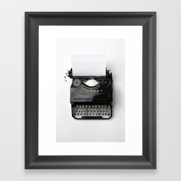 Typewriter Framed Art Print