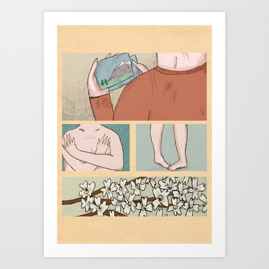 Dogwood Blossom Art Print