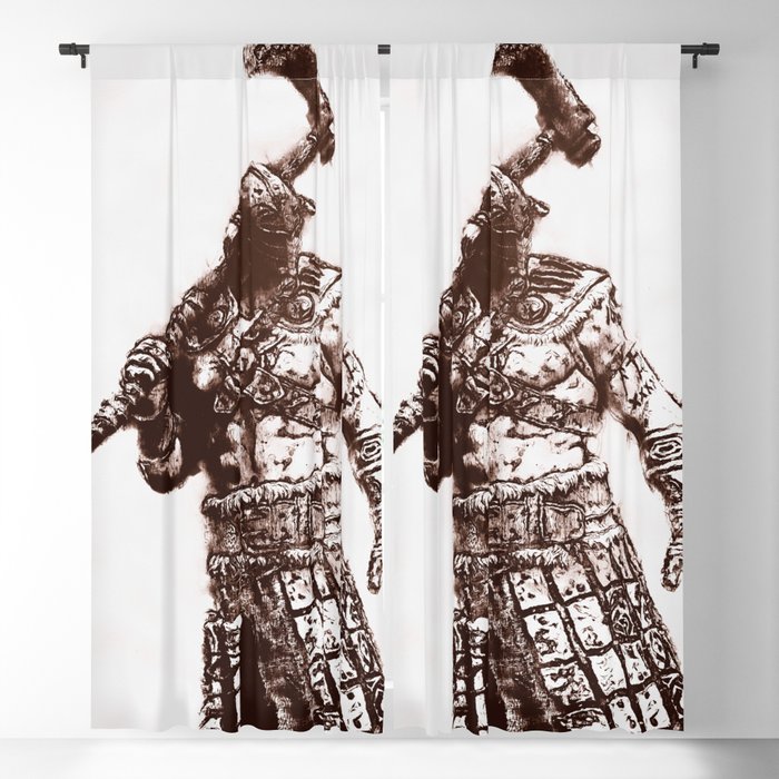 Medieval Warrior Blackout Curtain