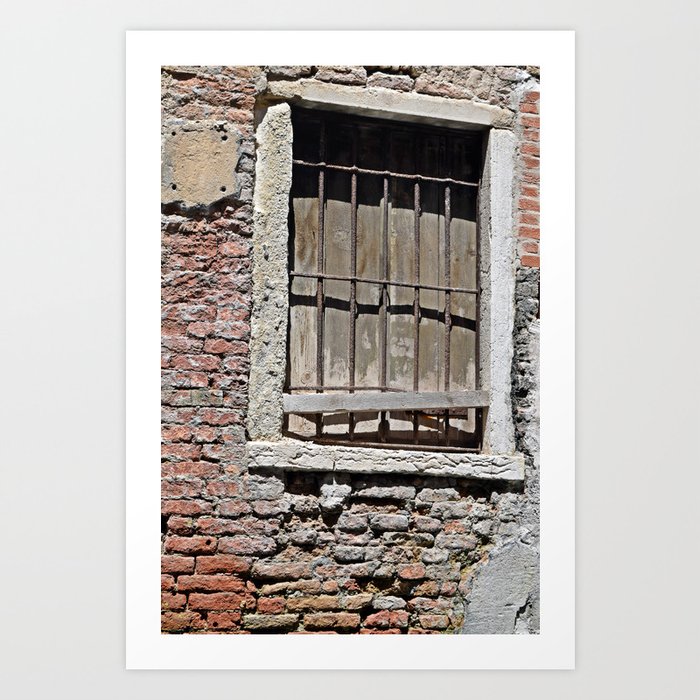Barred Window Art Print By Outsidethedoorbypatt Society6