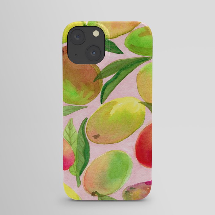 Mango Watercolor Painting iPhone Case