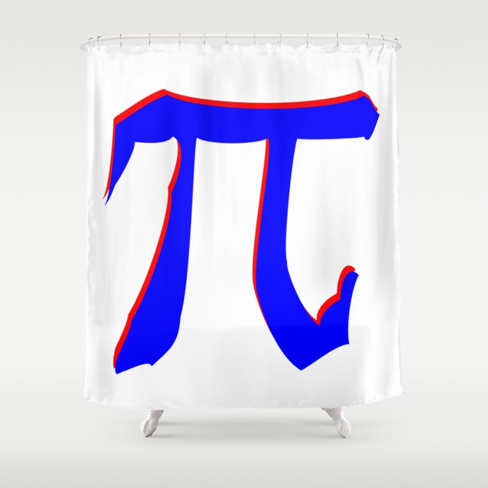 Constant Pi Symbol Shower Curtain