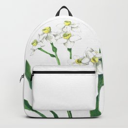 Cluster Daffodils Botanical Illustration Backpack