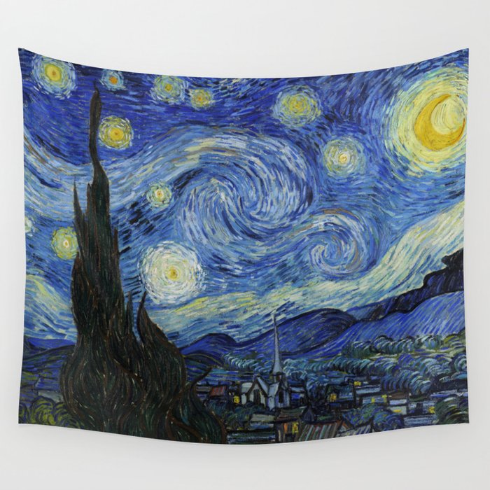 Starry Night by Vincent van Gogh Wall Tapestry