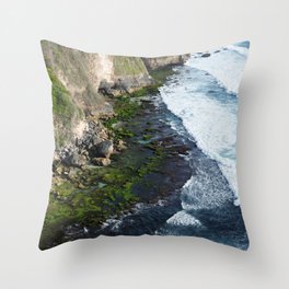 Ocean Waves At The Seashore Throw Pillow