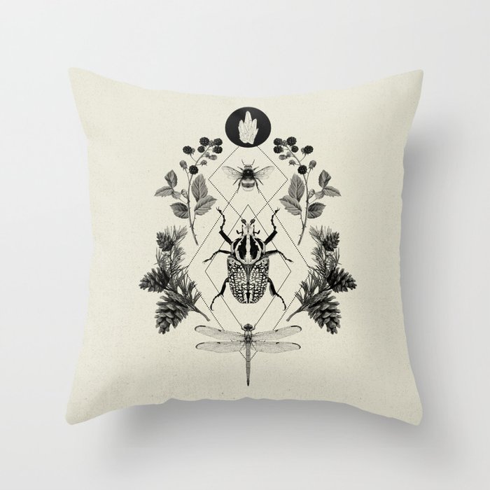 Wild Childhood Throw Pillow