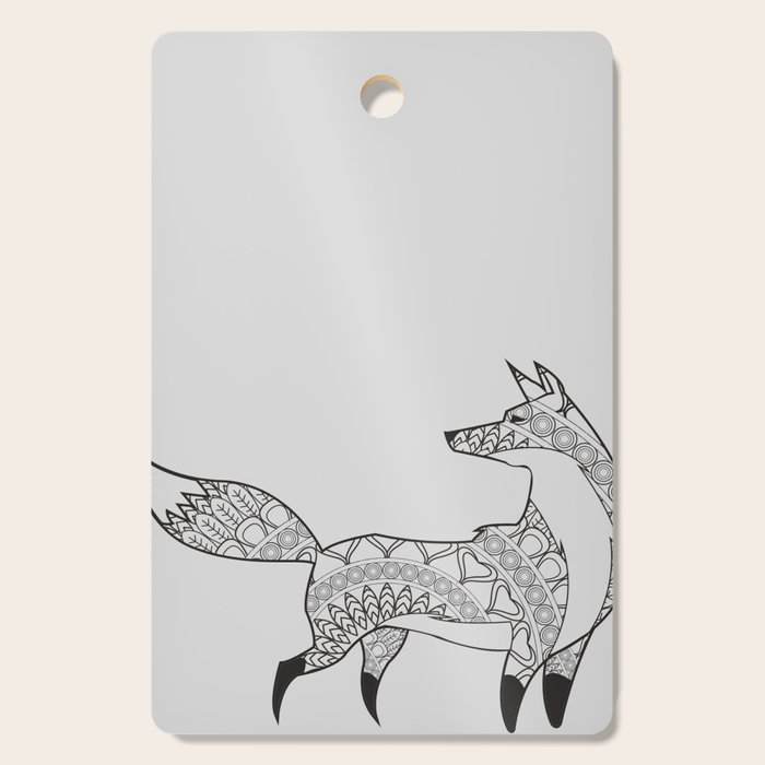 Fearless Fox Cutting Board by RoseEater Society6