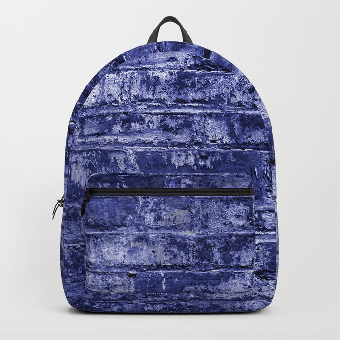 Blue Brick Wall Backpack