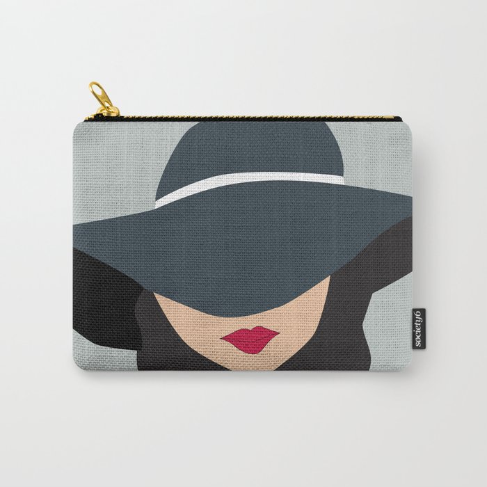 LADY IN A HAT Carry-All Pouch
