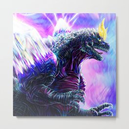 SpaceGodzilla Metal Print | Godzilla Drawing, Spacegodzilla Art, King Of Monster, Digital, Creature Design, Painting, Monster, Monster Art, Creature Drawing, Godzilla 