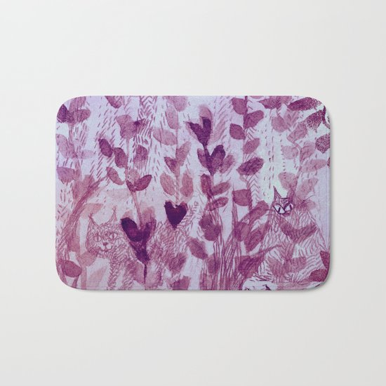 hiding cats Bath Mat