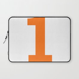 Number 1 (Orange & White) Laptop Sleeve