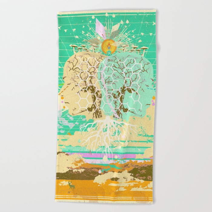 AI MERGE Beach Towel